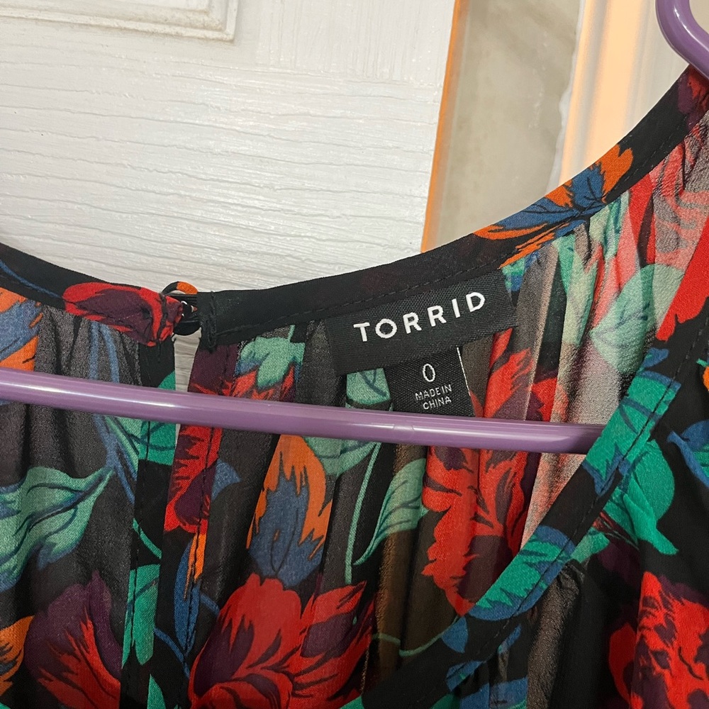 Torrid floral lace maxi dress, 0 - Picture 2 of 8